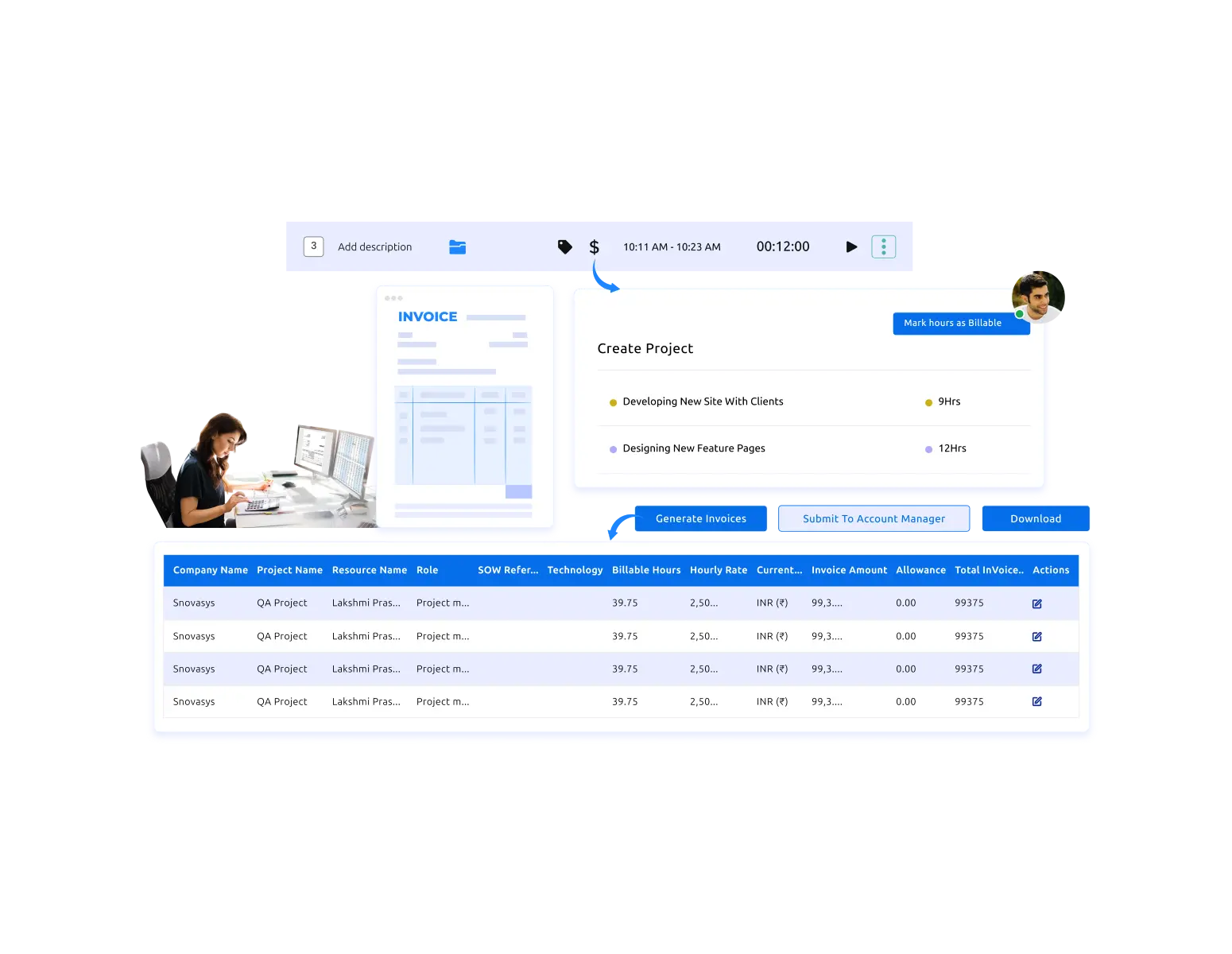 client invoicing dashboard
